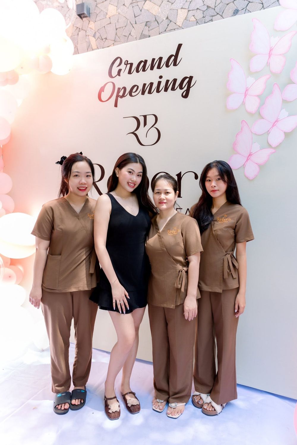 The Reborn Nails & Retreat team on opening day