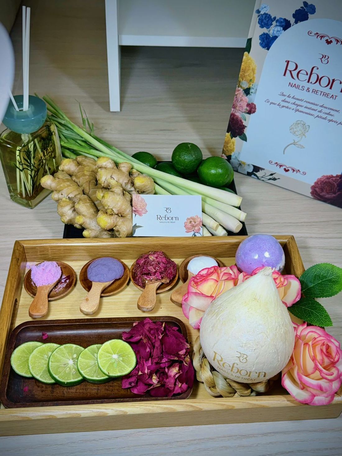 Reborn Nails & Retreat salon Da Nang · spa ingredients