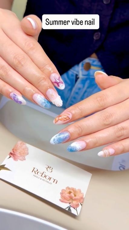 Summer vibe set · on our card at Reborn Nails & Retreat Da Nang